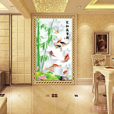 以自然之韻，裝點(diǎn)生活之美——帝尚JM-663大型3D無縫壁畫，為家居注入藝術(shù)靈魂